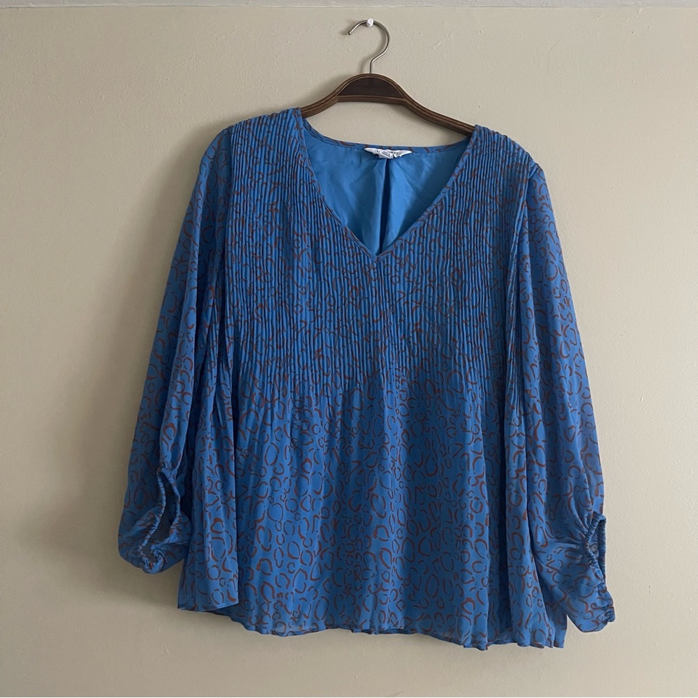 Women’s Nine West Bohemian Flowy Pleated Top